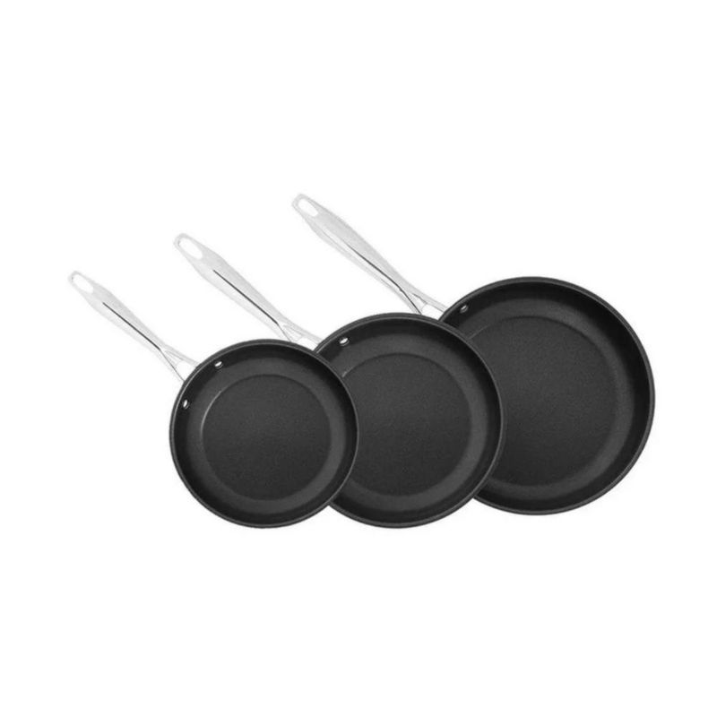 Juego de Sartenes Cuisinart 3 Piezas Gris 8922-3NSPKES
