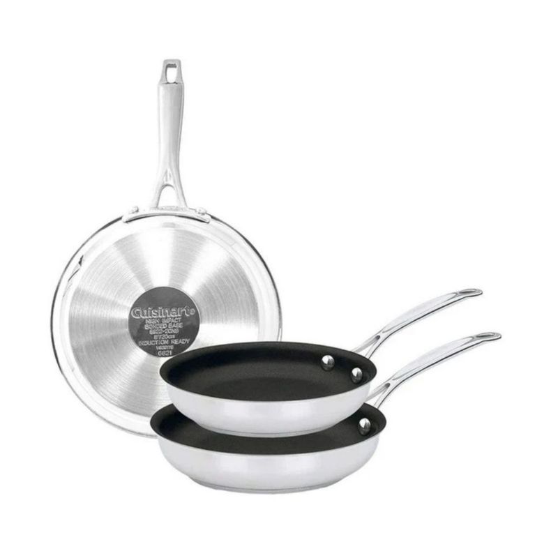 Juego de Sartenes Cuisinart 3 Piezas Gris 8922-3NSPKES
