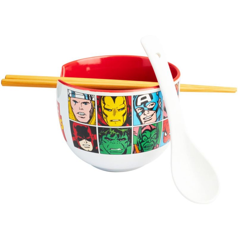 Set de cuenco para ramen Get Trend Marvel de 20 oz con cuchara de cerámica