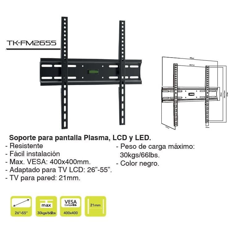 Compre Soporte De Pared Para Tv De 26 55 Pulgadas 400x400mm y