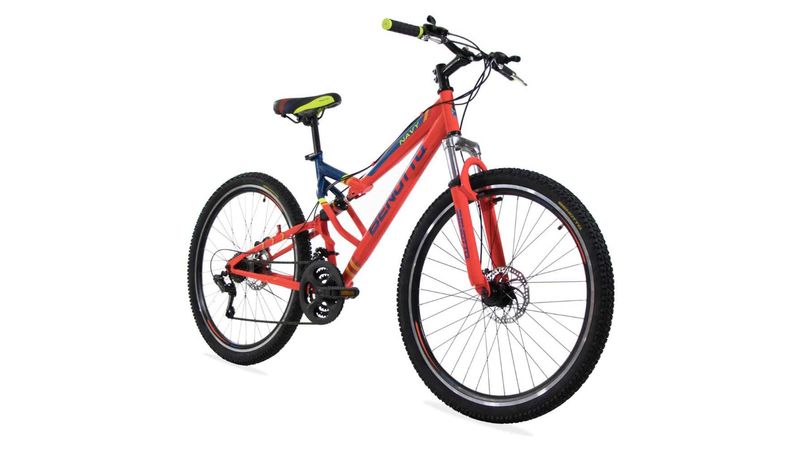 Bicicleta BENOTTO MTB NAVY R27.5 21V Shimano Doble Disco Naranja