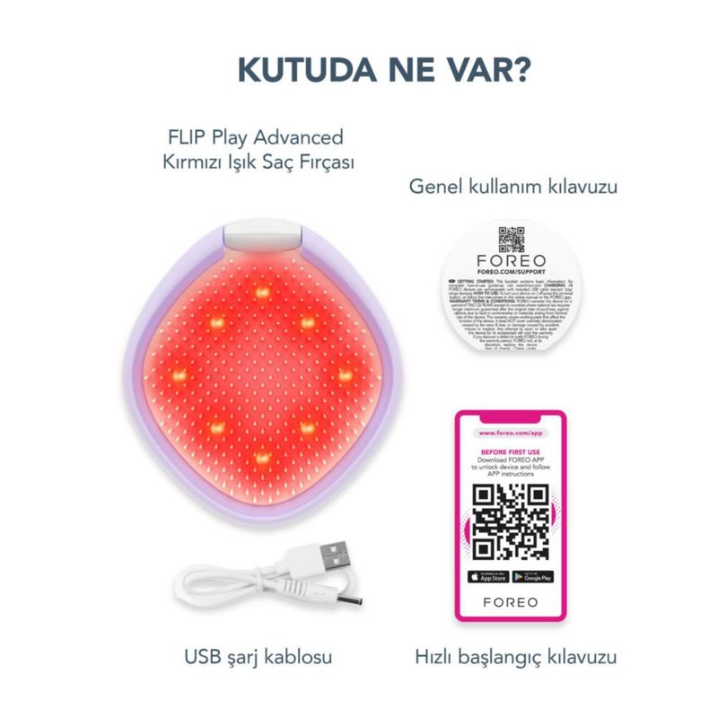 Cepillo de Pelo FOREO FLIP Play LED - Crecimiento del Cabello