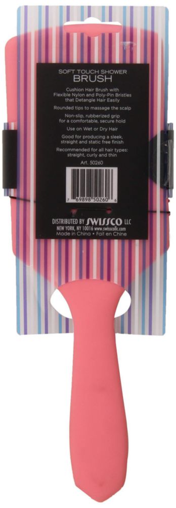 Cepillo para el Cabello Swissco Soft Touch – Colores Variados