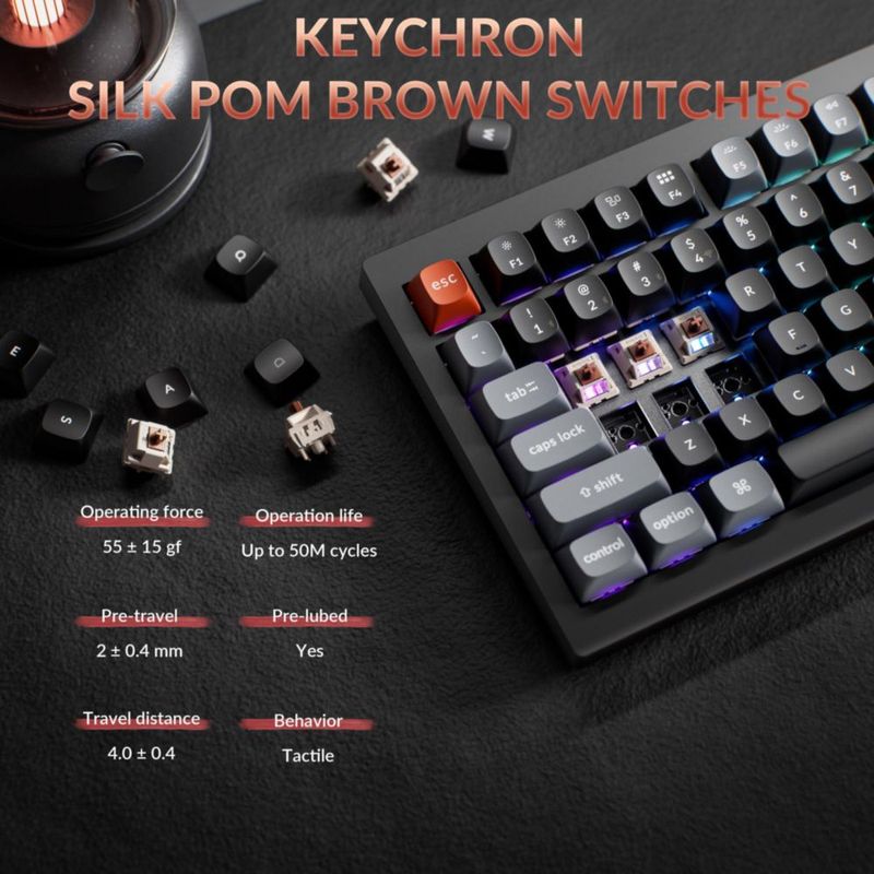 Teclado mecánico Keychron V1 Ultra 8K inalámbrico