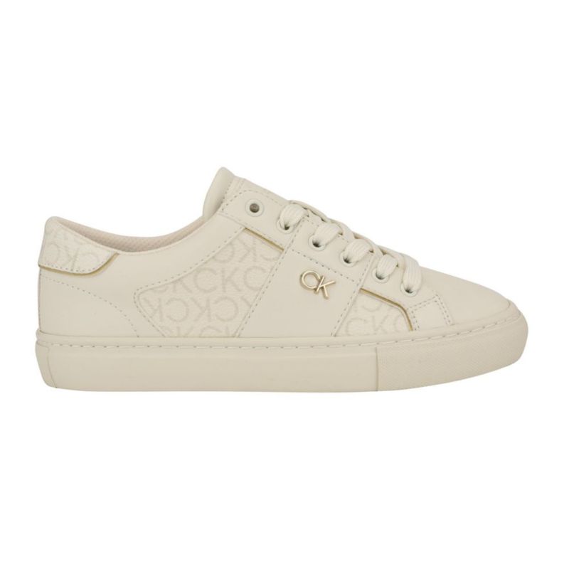 Zapatillas Charie para mujer Calvin Klein en marfil con cordones talla 11