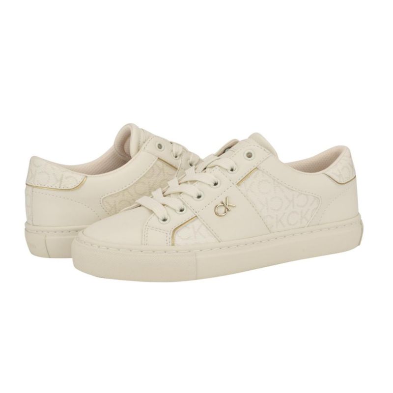 Zapatillas Charie para mujer Calvin Klein en marfil con cordones talla 11