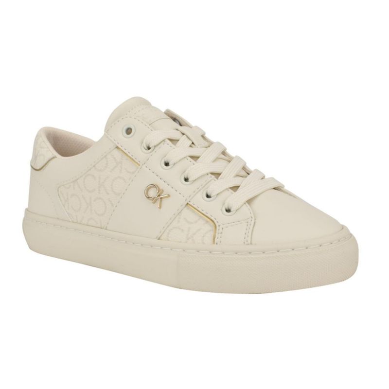 Zapatillas Charie para mujer Calvin Klein en marfil con cordones talla 11