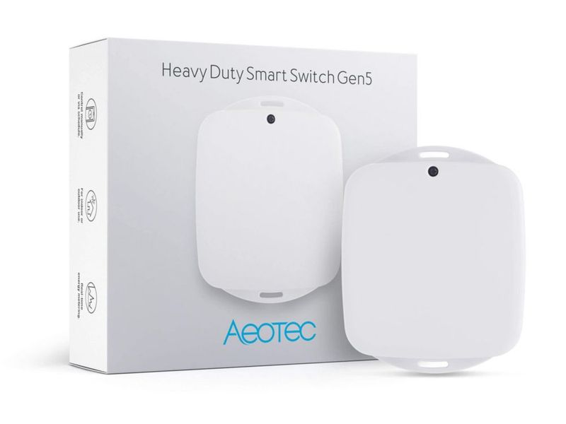 Interruptor inteligente AEOTEC Z‑Wave Plus 40 A 220 V con monitor de consumo