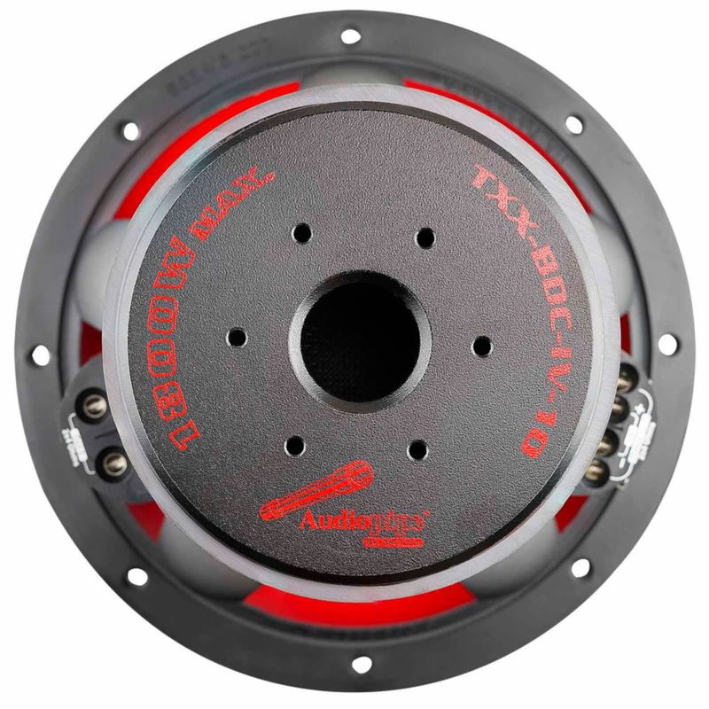 Subwoofer Audiopipe 25 cm 1800 W 4 ohmios Quad Stack