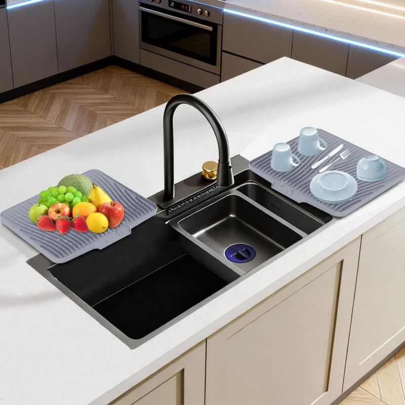 Tapete para secar platos COPLIB 40x33 cm silicona (2 unidades)