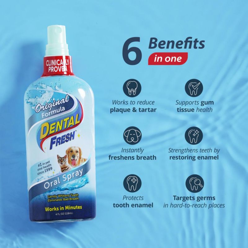 Spray oral Dental Fresh 118 ml para perros y gatos