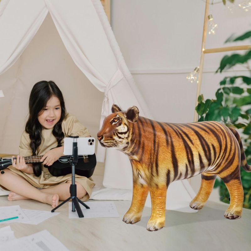 Inflable Tiger Toy Jet Creations 1 unidad 40 cm de largo naranja-amarillo