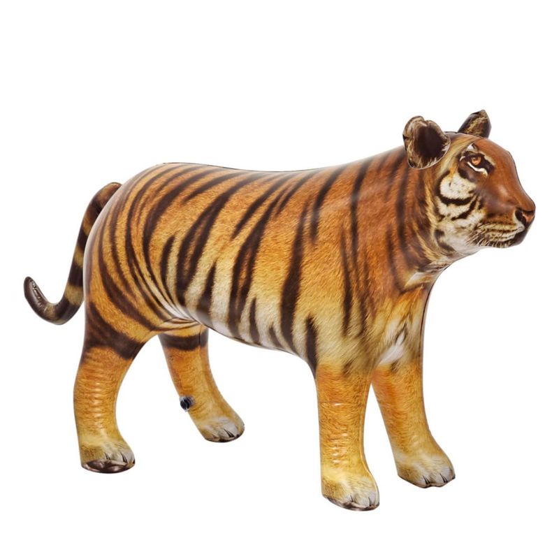 Inflable Tiger Toy Jet Creations 1 unidad 40 cm de largo naranja-amarillo