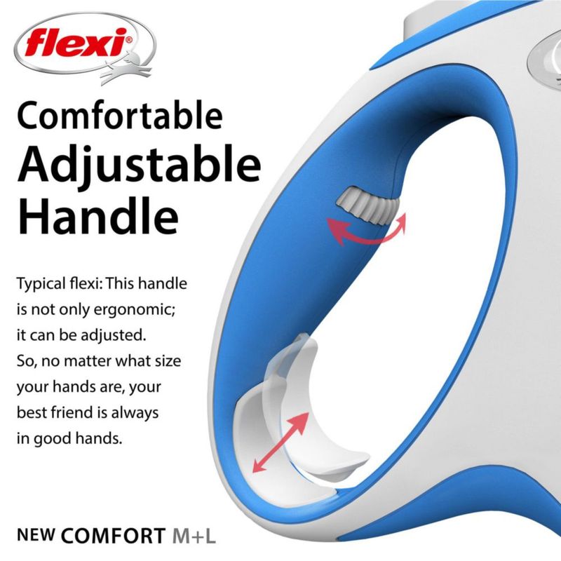 Correa FLEXI Comfort Tape Mediana 4 m Azul