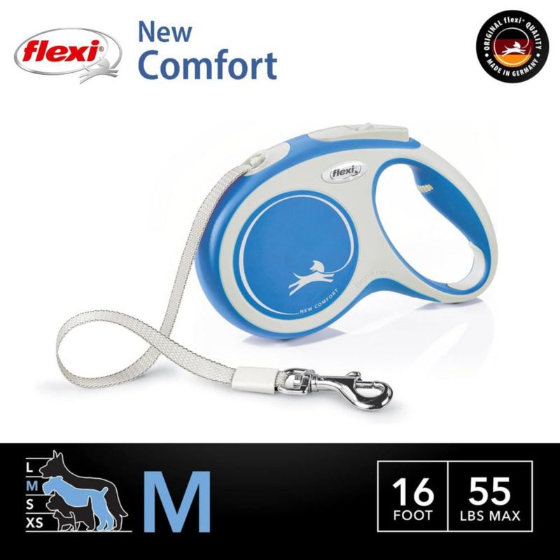Correa FLEXI Comfort Tape Mediana 4 m Azul
