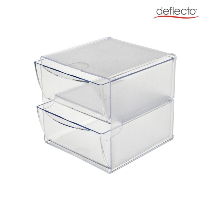 Organizador de Cajones Deflecto 15 x 18 x 15 cm Transparente de 2 Cajones