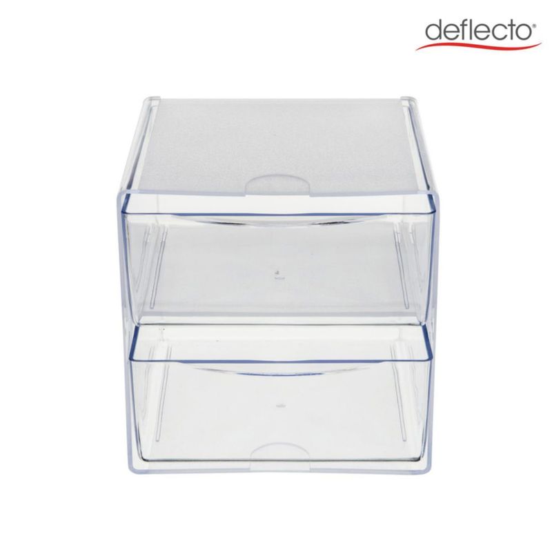 Organizador de Cajones Deflecto 15 x 18 x 15 cm Transparente de 2 Cajones
