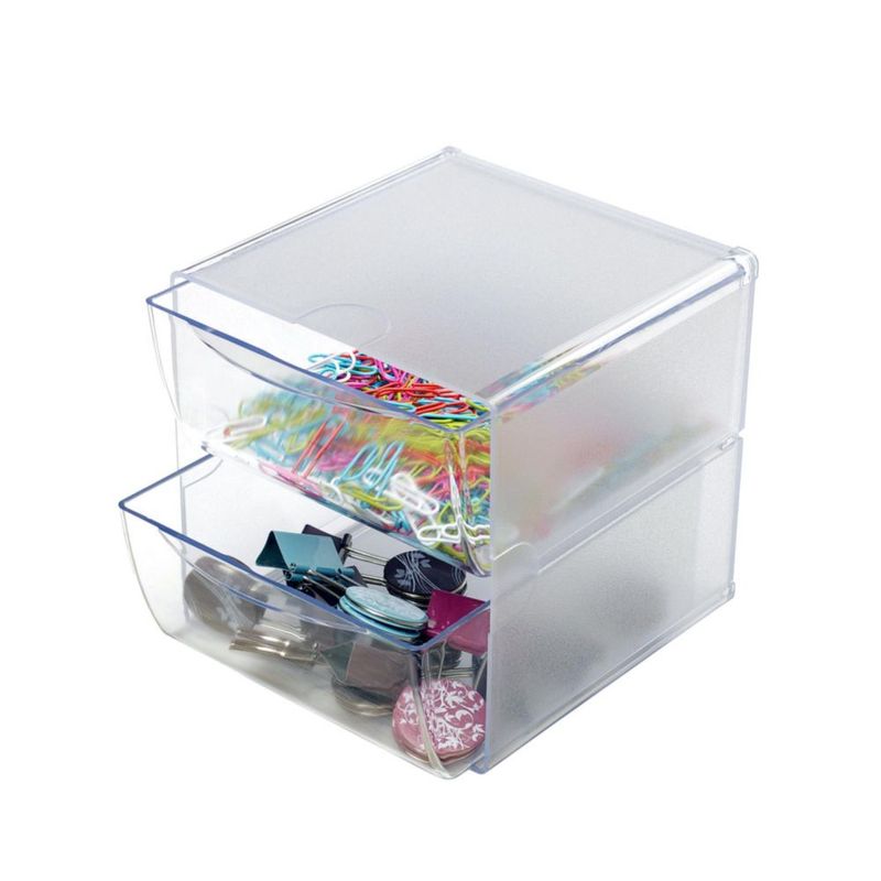 Organizador de Cajones Deflecto 15 x 18 x 15 cm Transparente de 2 Cajones