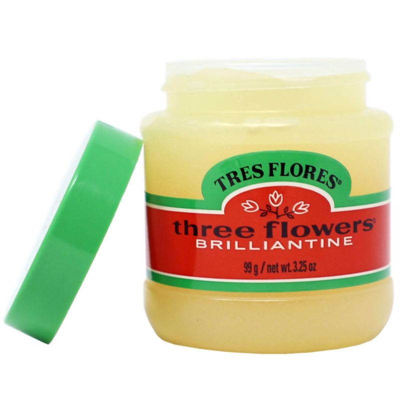 Producto para peinado Three Flowers Solid Brilliantine 100 ml x 2