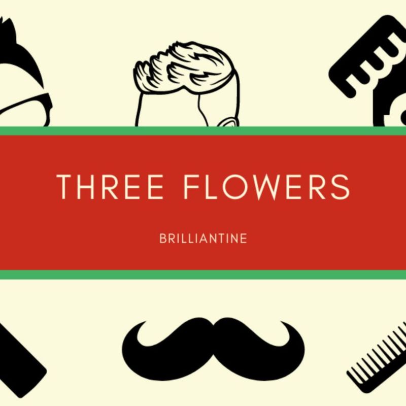 Producto para peinado Three Flowers Solid Brilliantine 100 ml x 2