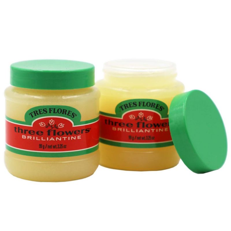 Producto para peinado Three Flowers Solid Brilliantine 100 ml x 2