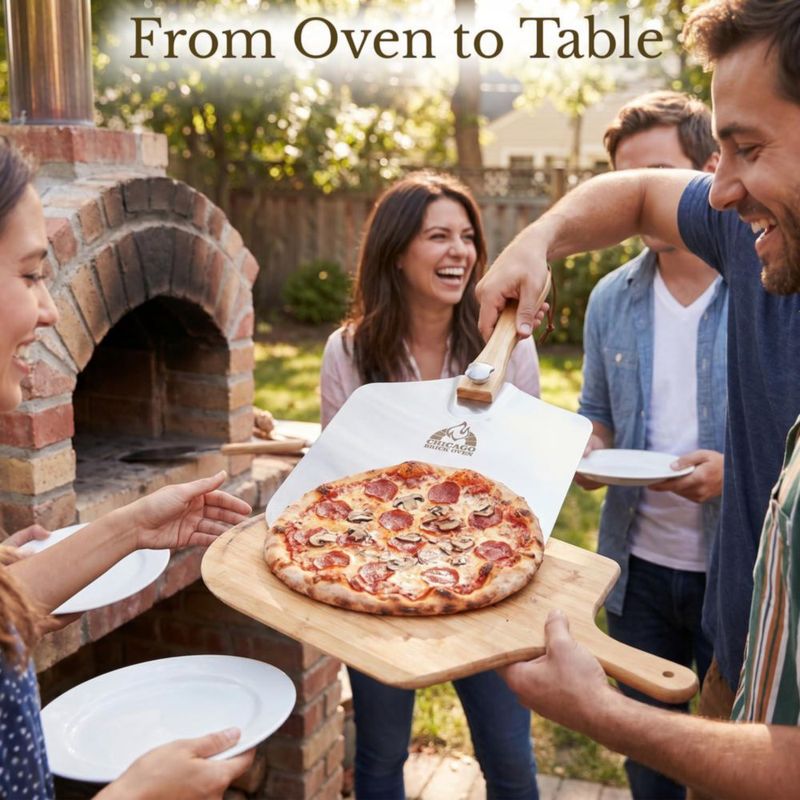 Pala para pizza Chicago Brick Oven 30x36cm con mango plegable