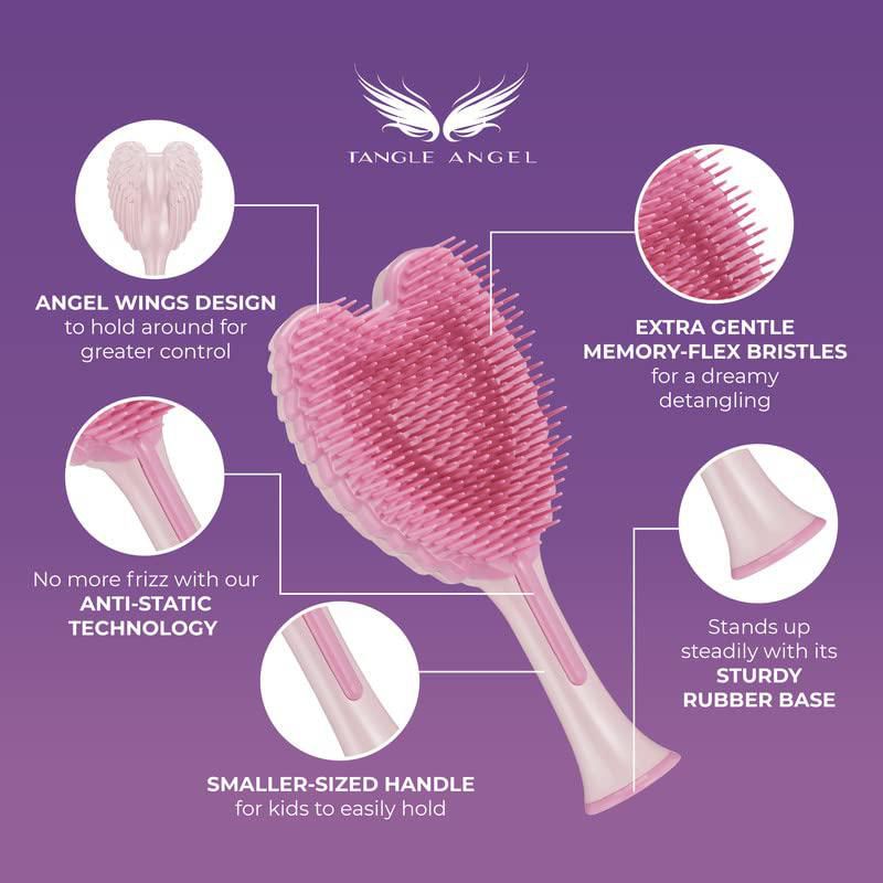Cepillo de pelo Tangle Angel Cherub 2.0 antiestático para niños