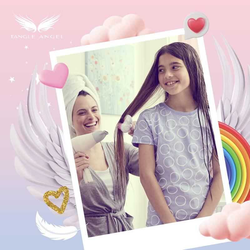 Cepillo de pelo Tangle Angel Cherub 2.0 antiestático para niños