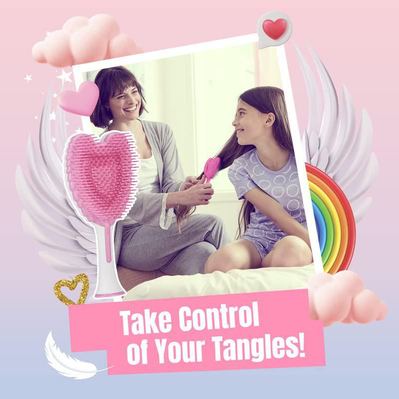 Cepillo de pelo Tangle Angel Cherub 2.0 antiestático para niños