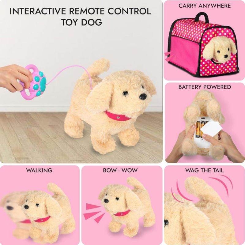 Cochecito Puppy Doll flash n color control remoto electrónico