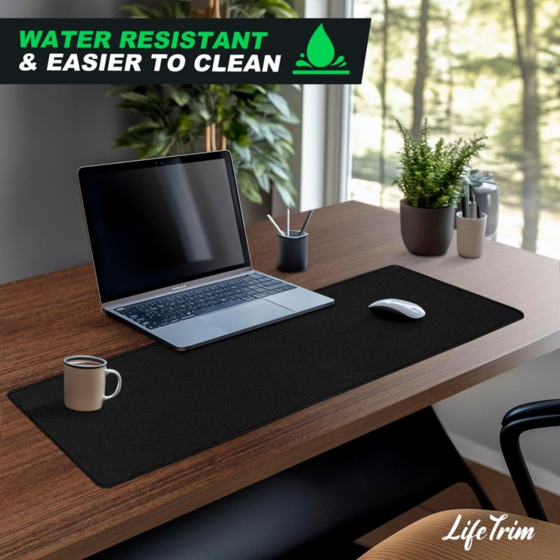Alfombrilla de ratón LifeTrim 91 cm x 33 cm XL negra - Tapete de escritorio