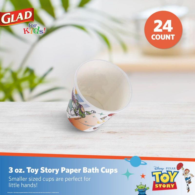 Vasos de papel Glad 885 ml Disney Toy Story - 20 unidades