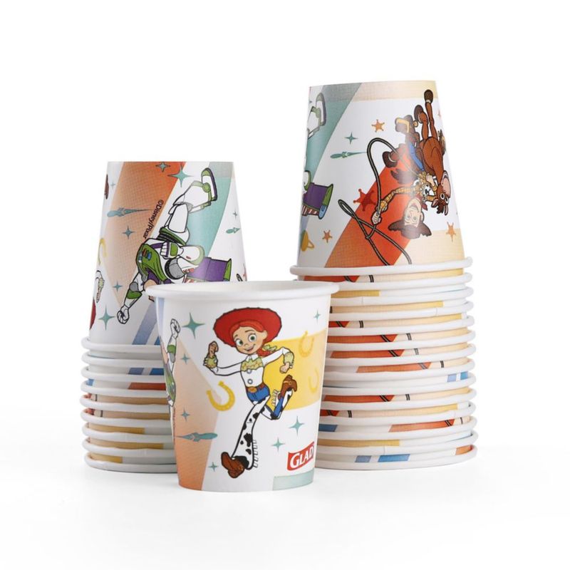 Vasos de papel Glad 885 ml Disney Toy Story - 20 unidades