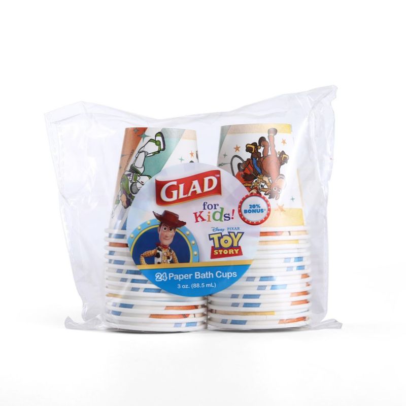 Vasos de papel Glad 885 ml Disney Toy Story - 20 unidades