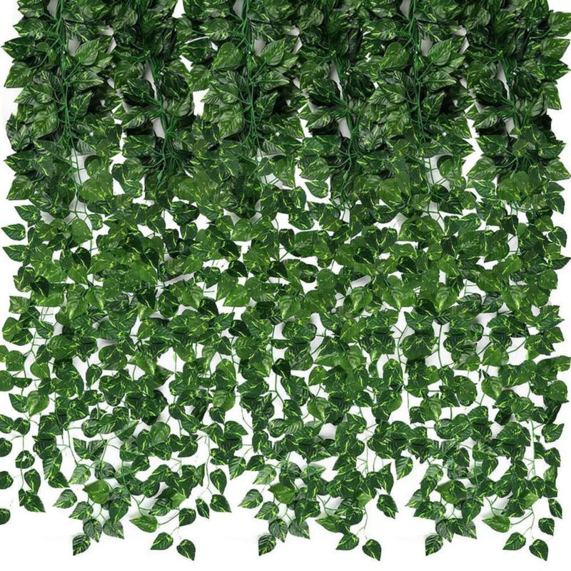 Guirnalda artificial de hiedra verde CEWOR paquete de 24 unidades 528 m