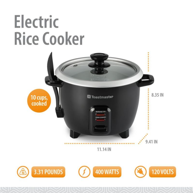 Arrocera Toastmaster 3L Negra 120V 400W