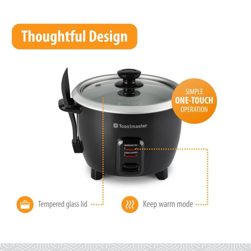 Arrocera Toastmaster 3L Negra 120V 400W