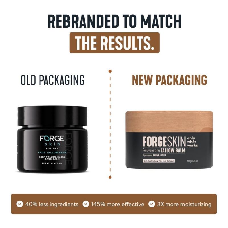 Bálsamo Hidratante Forge Skin con Sebo para Hombres 50 g 6 unidades