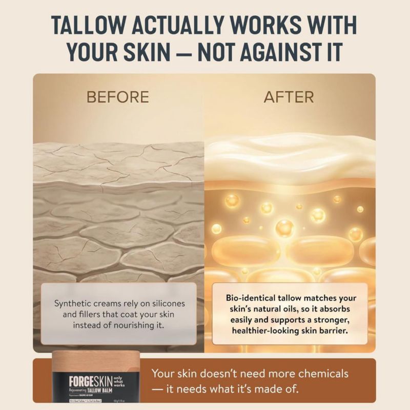 Bálsamo Hidratante Forge Skin con Sebo para Hombres 50 g 6 unidades