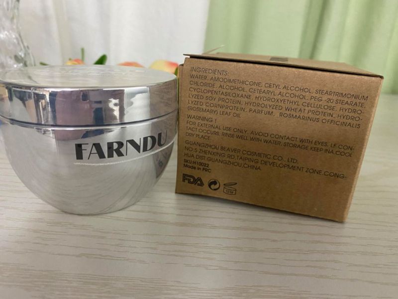 Máscara Capilar Farndu de Keratina y Romero Reparación Profunda 300 ml