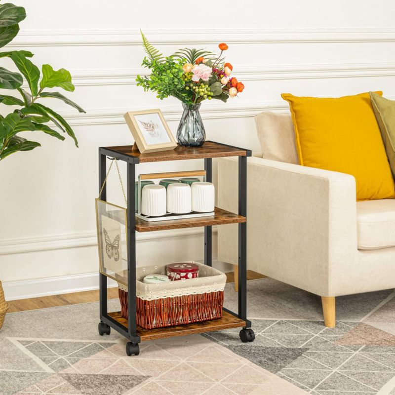 Soporte para impresora HOOBRO 60 cm carrito rodante de 3 niveles