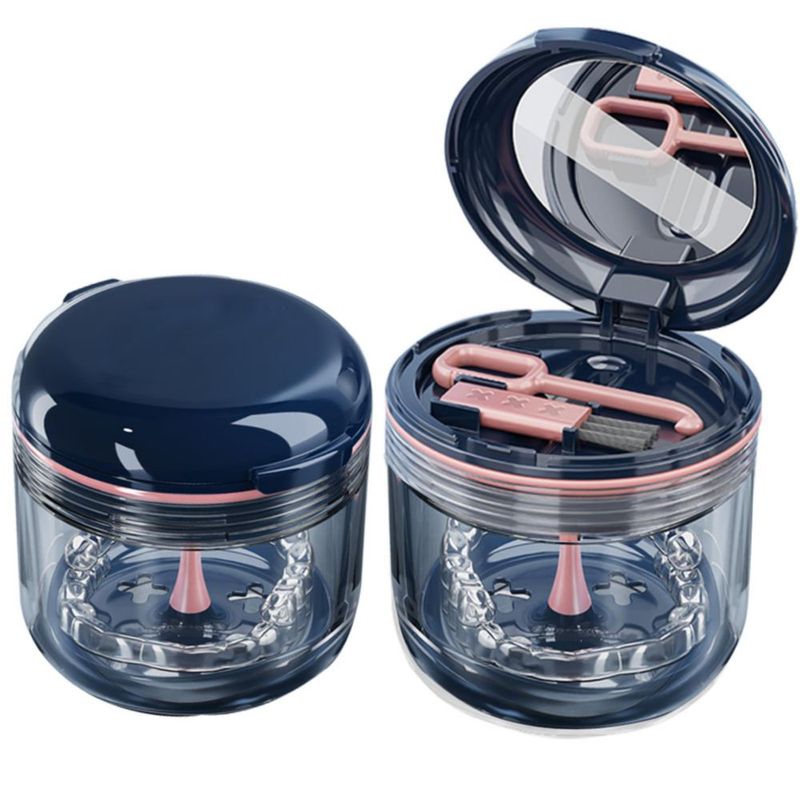 Estuche para Retenedor Aidarmoll 8 cm con Cepillo y Espejo