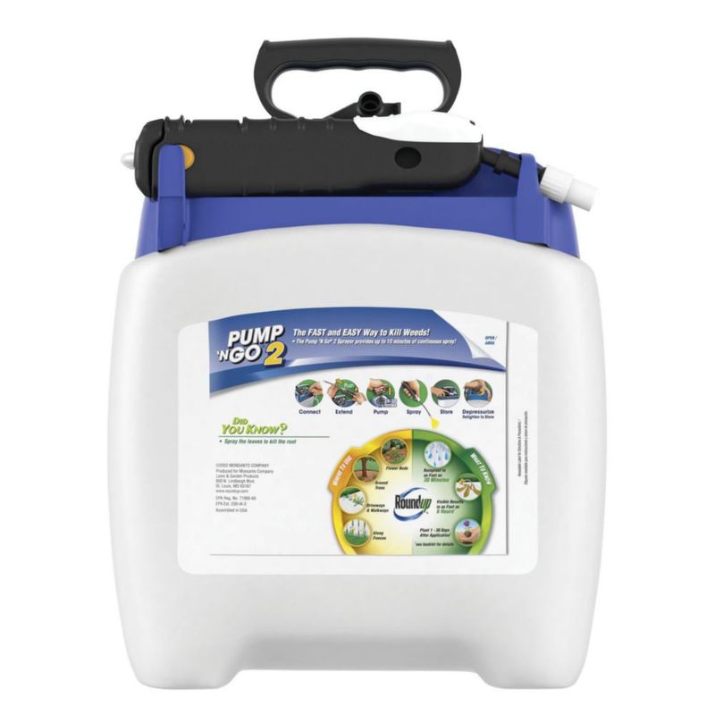 Herbicida y herbívora Roundup con pulverizador Pump 'N Go 2 de 5 litros