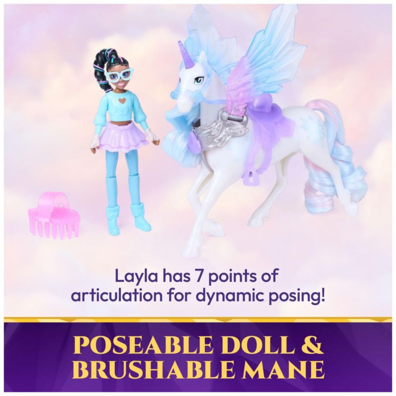 Set de juego Unicorn Academy Layla y Glacier 4+