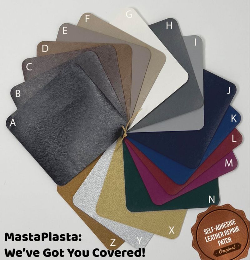 Parche autoadhesivo de cuero MASTAPLASTA 28 cm × 23 cm negro