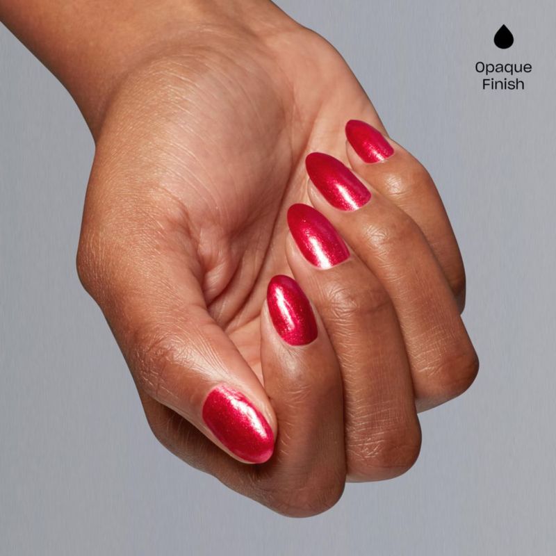 Esmalte de uñas en gel OPI GelColor Kiss my Aries Rojo brillante con destellos