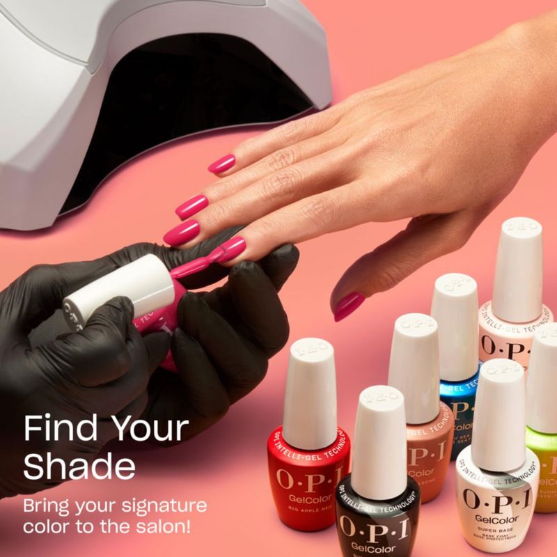 Esmalte de uñas en gel OPI GelColor Kiss my Aries Rojo brillante con destellos