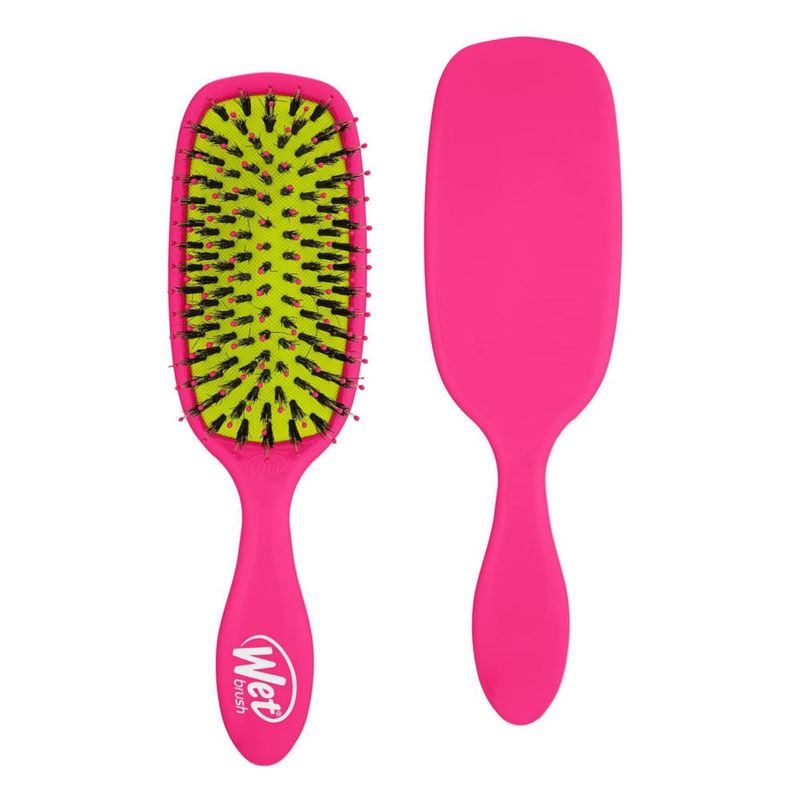 Cepillo para el cabello Wet Brush Shine Enhancer cerdas ultrasuaves de color rosa