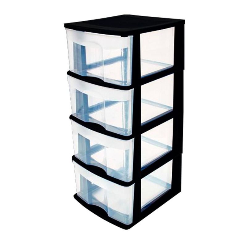 Caja plástico organizador cajonera 4 cajones 83*39*35