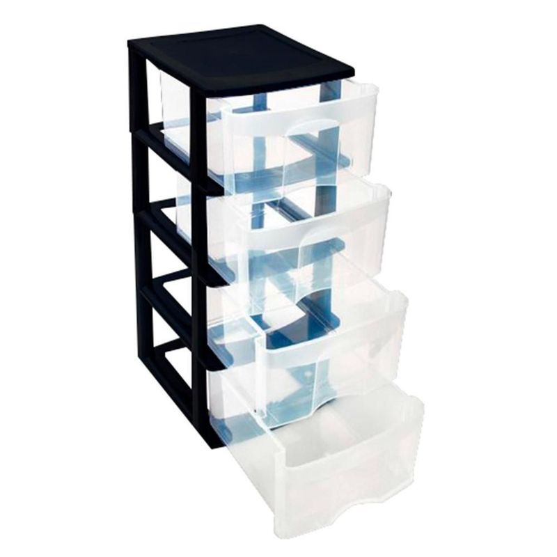 Caja plástico organizador cajonera 4 cajones 83*39*35